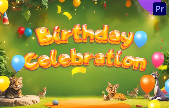 Birthday Party Invitation Jungle Theme Slideshow